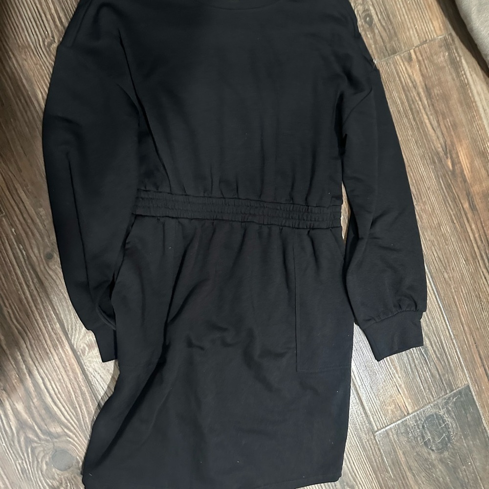 Time and Tru Elegant Black Long Sleeve Dress - Picture 9 of 11